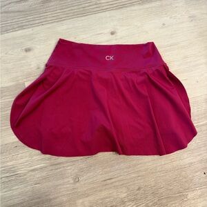 Calvin Klein Women's Red Skort Workout Athletic S